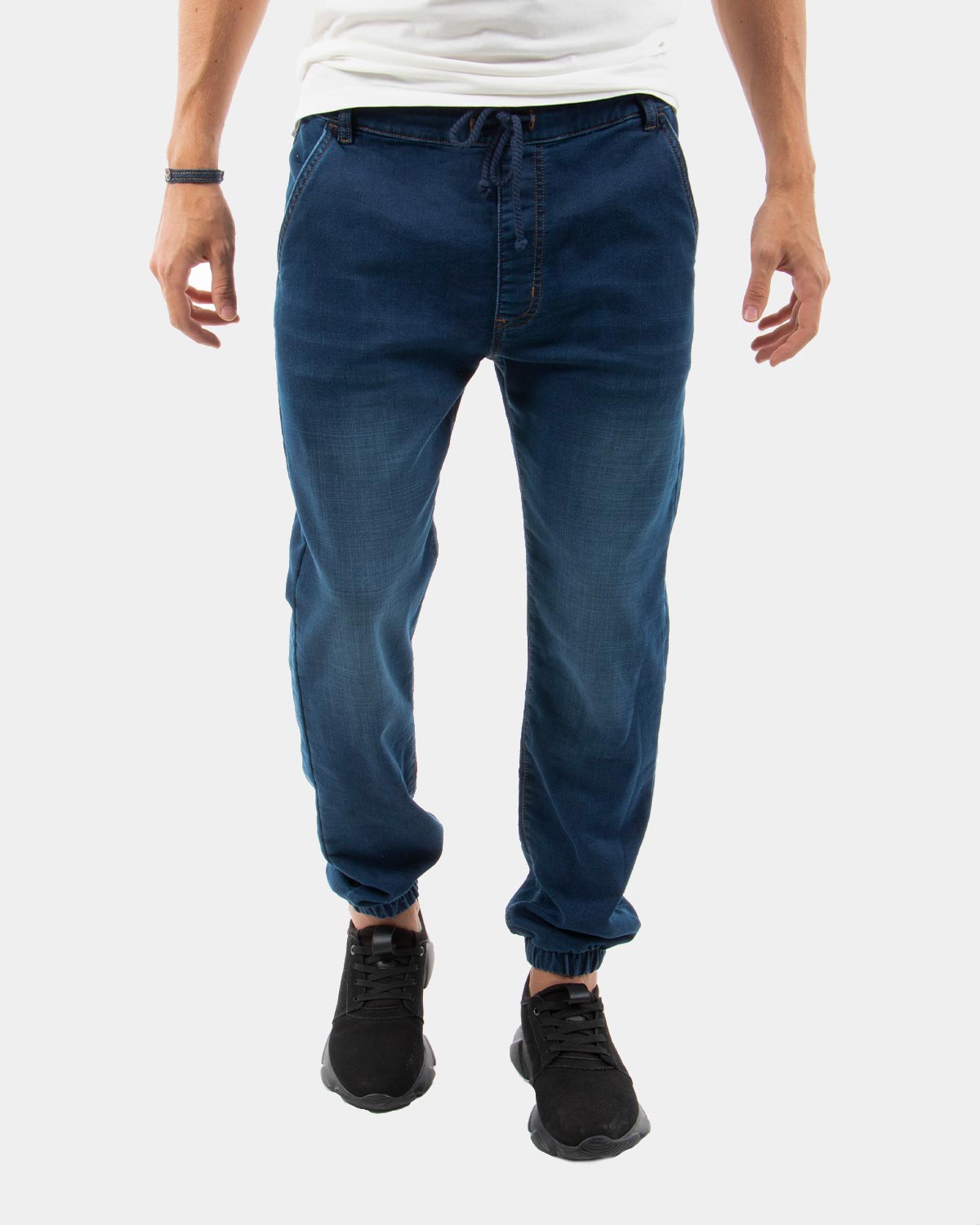Jeans Mujer | Zaful Jogger Pantalones De Cintura Alta Con Cremallera - Azul  M Azul - IzradaSajtovaNoviSad