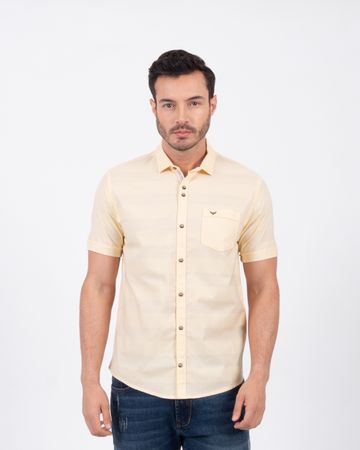 Oxford Jeans Camisa blanca manga larga para hombre