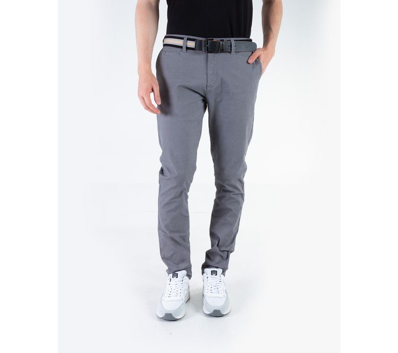 Pantalon Gris Oxford Hombre